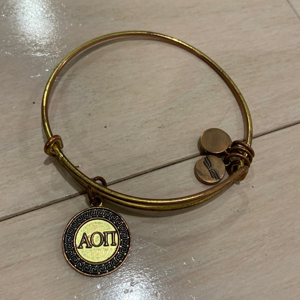 AOII Bracelet Gold Tone